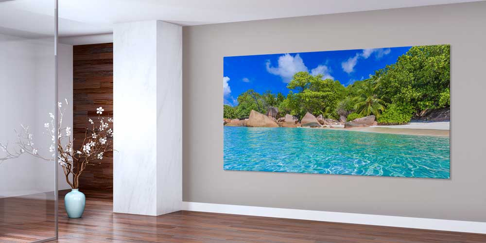 Tropik Sahil ve Turkuaz Su Büyük Ebat Duvar Dekoru 13999