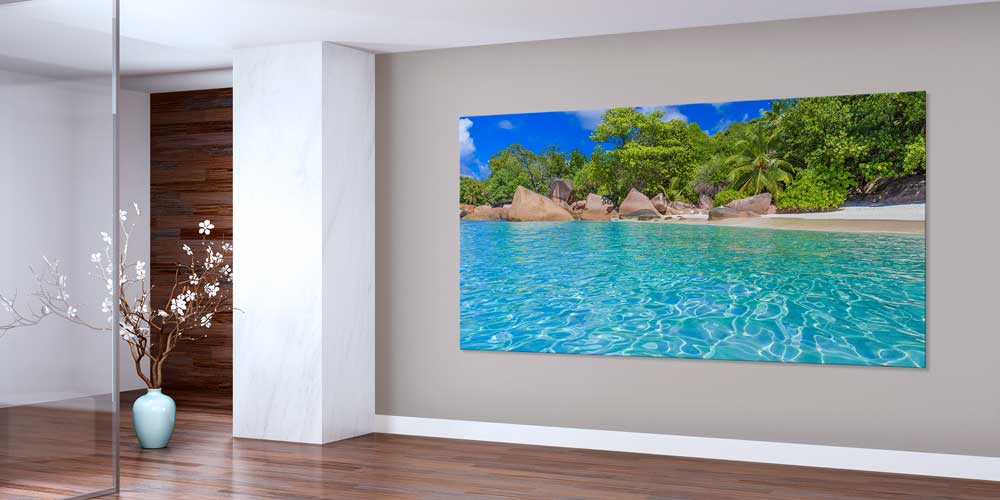 Tropik Sahil ve Turkuaz Su Büyük Ebat Duvar Dekoru 13999