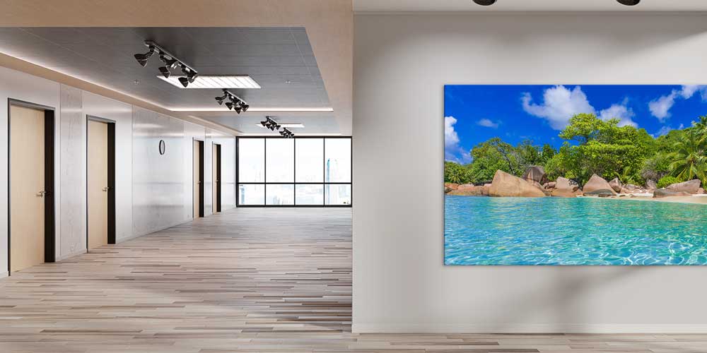 Tropik Sahil ve Turkuaz Su Büyük Ebat Duvar Dekoru 13999