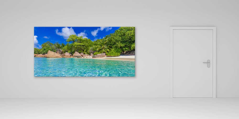 Tropik Sahil ve Turkuaz Su Büyük Ebat Duvar Dekoru 13999