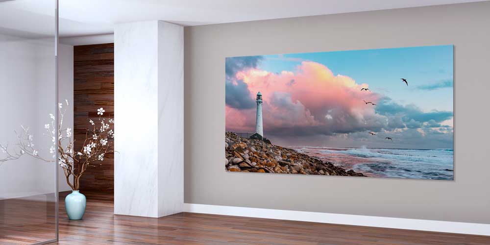 Deniz Feneri Sahil Manzarası Büyük Ebat Duvar Dekoru 14016