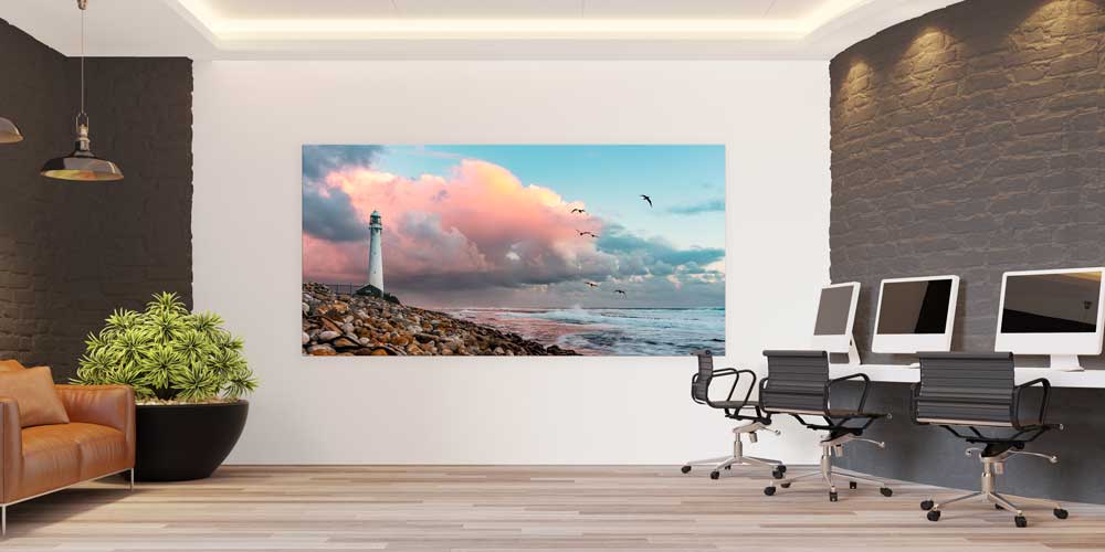 Deniz Feneri Sahil Manzarası Büyük Ebat Duvar Dekoru 14016