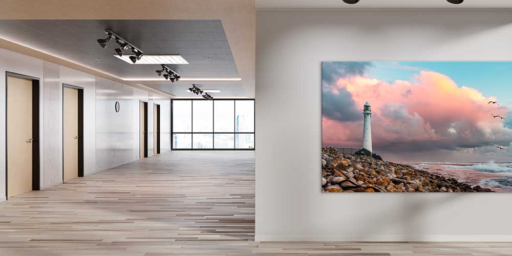 Deniz Feneri Sahil Manzarası Büyük Ebat Duvar Dekoru 14016