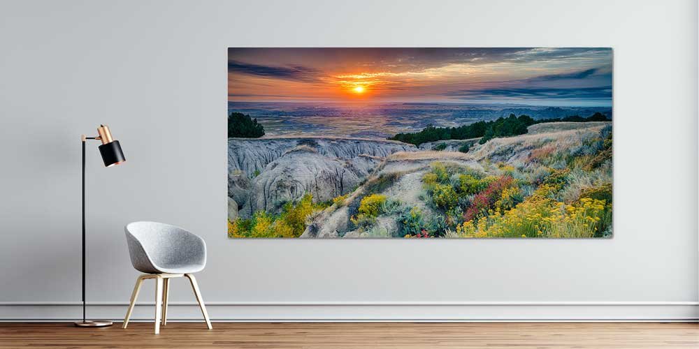 Gün Batımı Vadi Manzarası Büyük Ebat Duvar Dekoru 14002
