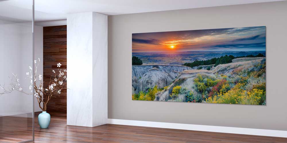 Gün Batımı Vadi Manzarası Büyük Ebat Duvar Dekoru 14002