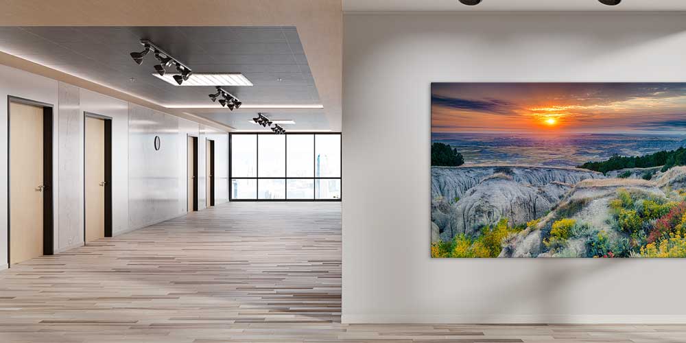 Gün Batımı Vadi Manzarası Büyük Ebat Duvar Dekoru 14002