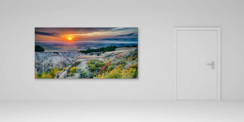 Gün Batımı Vadi Manzarası Büyük Ebat Duvar Dekoru 14002