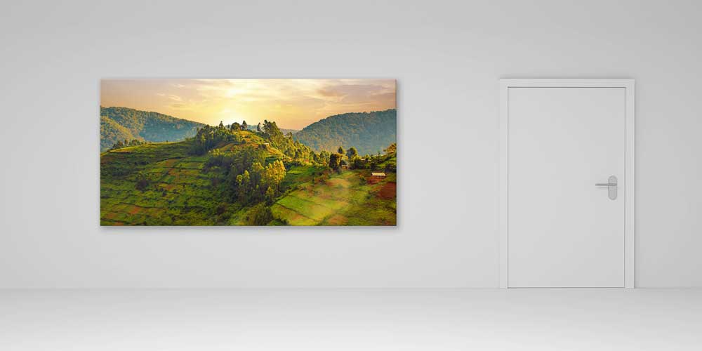 Teraslı Dağ Manzarası Büyük Ebat Duvar Dekoru 14004