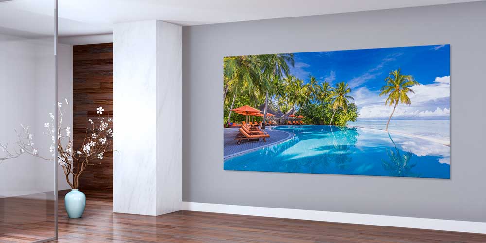 Tropik Sahil ve Infinity Havuz Büyük Duvar Dekoru 14065