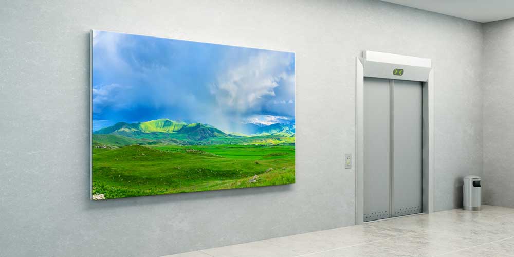 Yeşil Vadi ve Dağ Manzarası Büyük Ebat Duvar Dekoru 14091