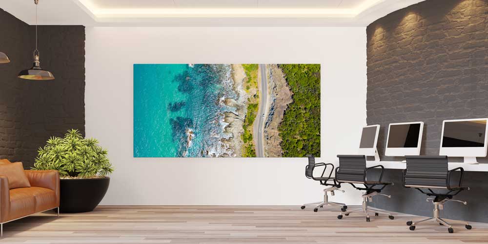 Kıyı Yolu ve Okyanus Manzaralı Fotoğraf Sanatı Büyük Ebat Duvar Dekoru 14099