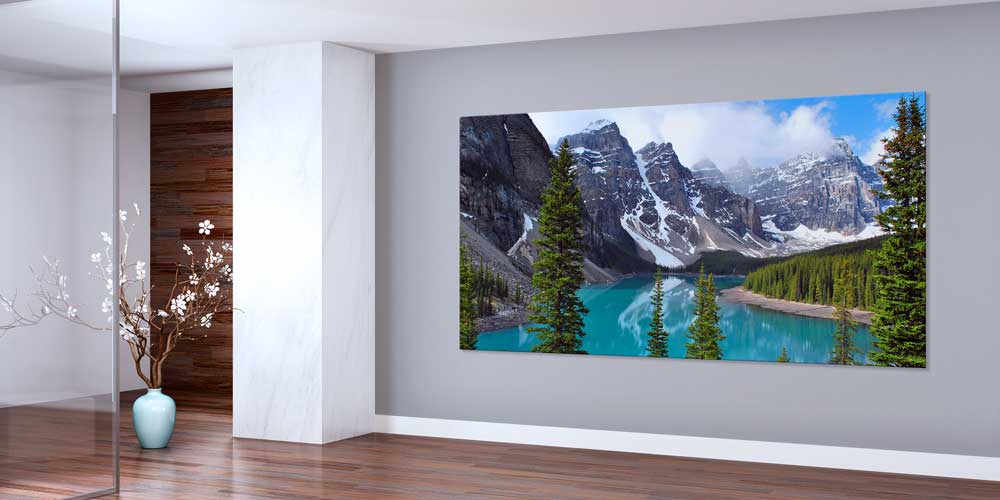 Dağ Gölü Manzarası Büyük Ebat Duvar Dekor Ürünü 14122