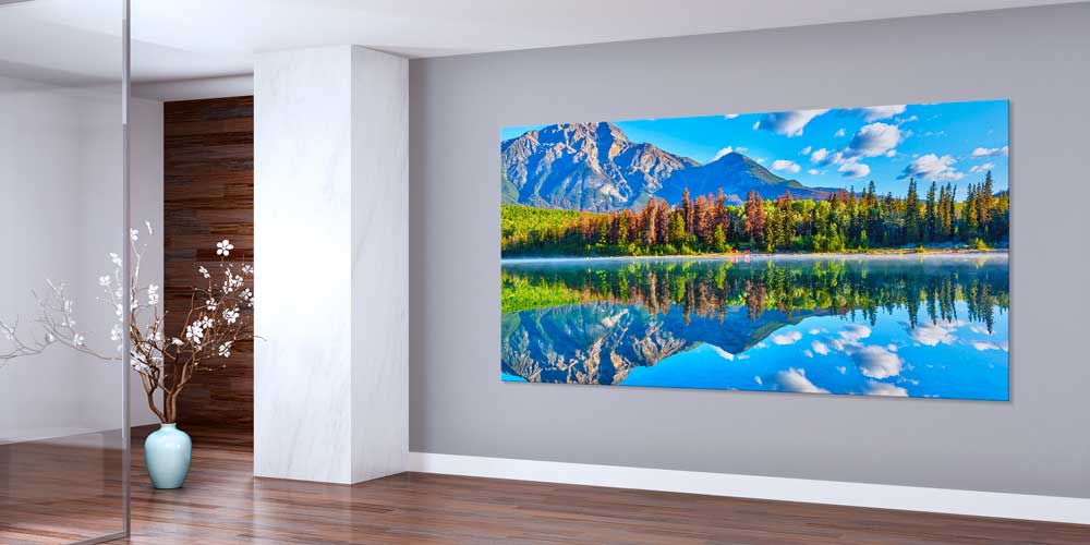 big-size-wall-design-14126-01 Yansımalı Dağ Gölü Büyük Ebat Duvar Dekor Ürünü 14126