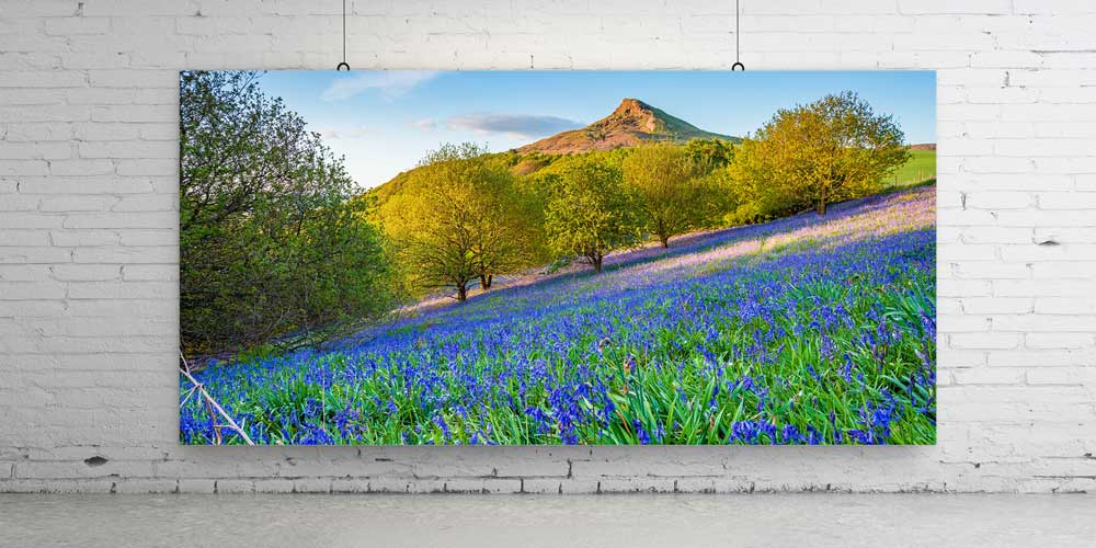 big-size-wall-design-14236-02 Mor Çiçekli İlkbahar Tepesi Büyük Ebat Duvar Dekoru 14236