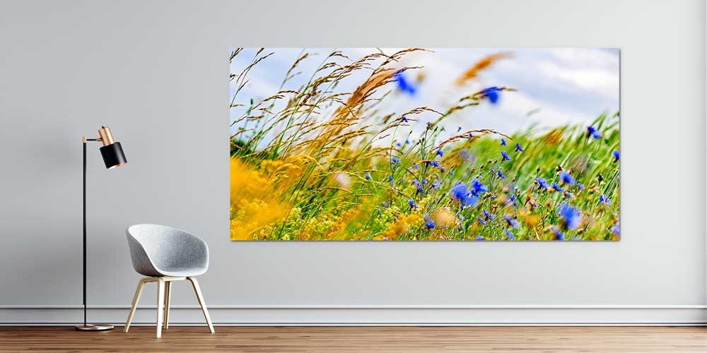 Rüzgârda Sallanan Çiçekler Büyük Ebat Duvar Dekoru 14237