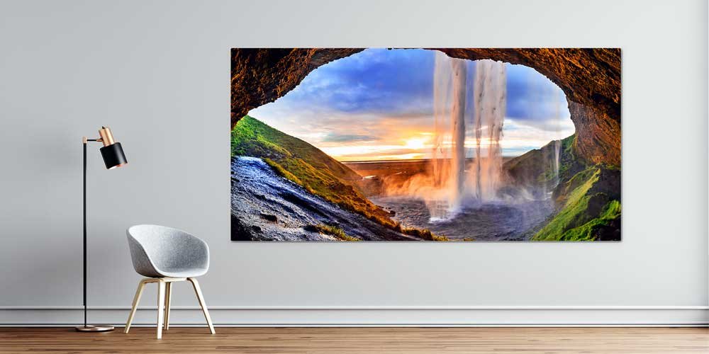 big-size-wall-print-14253-00 Seljalandsfoss Şelalesi Büyük Ebat Duvar Dekor Ürünü 14253
