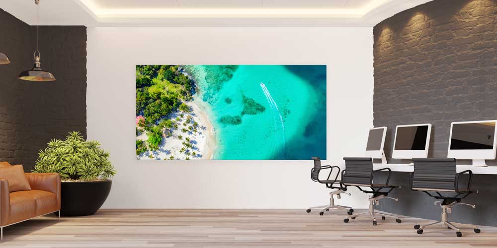 big-wall-design-art-14066-03 Tropik Sahil Drone Görünümü Büyük Duvar Dekoru 14066