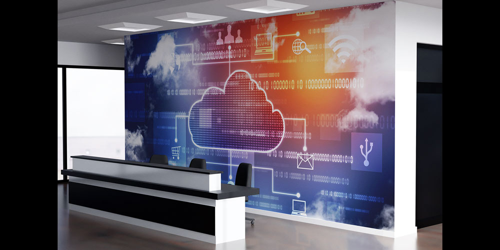 bilgisayar-ofis-duvar-kagidi-5387-05 Bulut Bilişim ve Dijital Veri Ağı Temalı Modern Ofis Duvar Kağıdı 5387