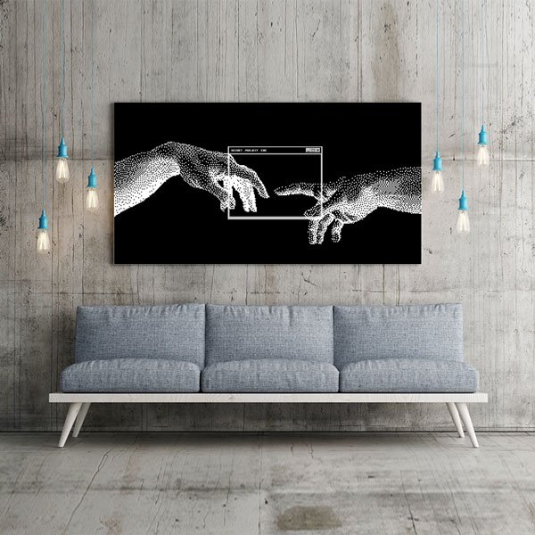 Dijital Temas Temalı Minimalist Teknoloji Ofis Kanvas Tablo – 5375