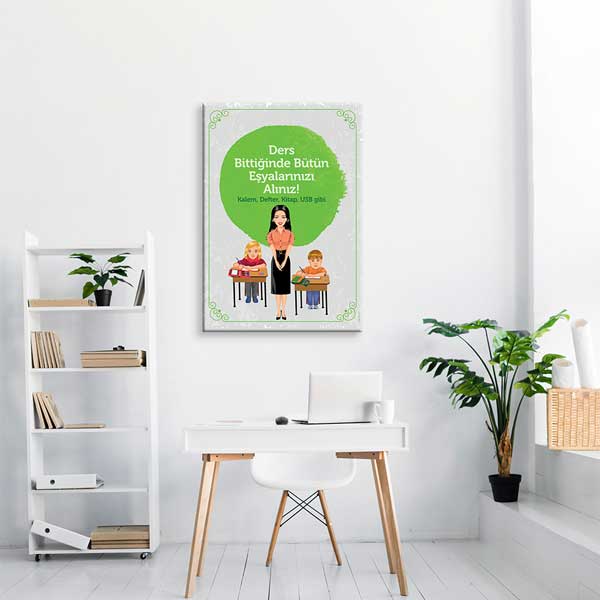 Ders Sonu Eşya Toplama Eğitim Posteri - Okullar İçin – B-414