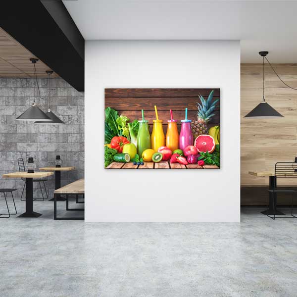 Renkli Meyve Suları Kanvas Duvar Tablosu – 12204