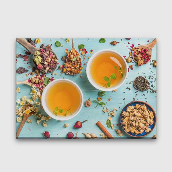 Bitki Çayı ve Baharatlar Kanvas Duvar Tablosu – 12209