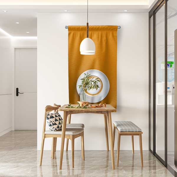 Kahve Fincanı Görselli Kafe Duvar Flaması 12614