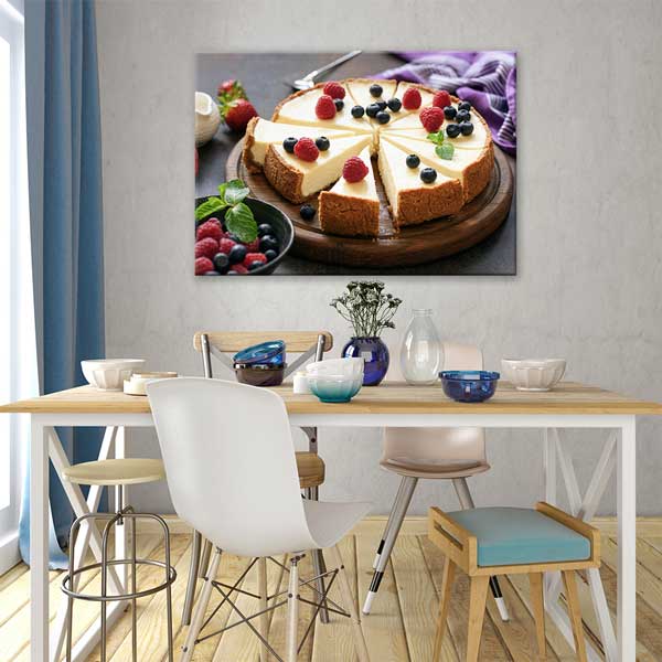 Cheesecake Tasarımlı Kanvas Duvar Tablosu – 12191