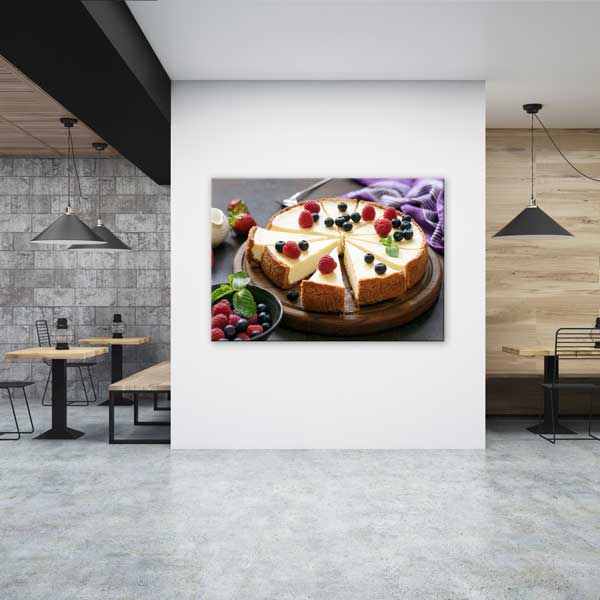 Cheesecake Tasarımlı Kanvas Duvar Tablosu – 12191