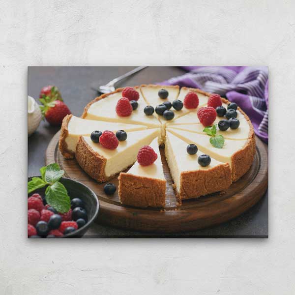 Cheesecake Tasarımlı Kanvas Duvar Tablosu – 12191