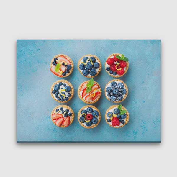 Meyveli Mini Turtalar Tasarımlı Kanvas Duvar Tablosu – 12198