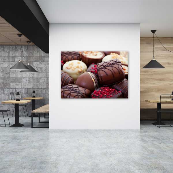 Çikolata Karışımı Tasarımlı Kanvas Duvar Tablosu – 12201