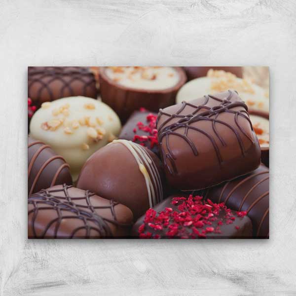 Çikolata Karışımı Tasarımlı Kanvas Duvar Tablosu – 12201