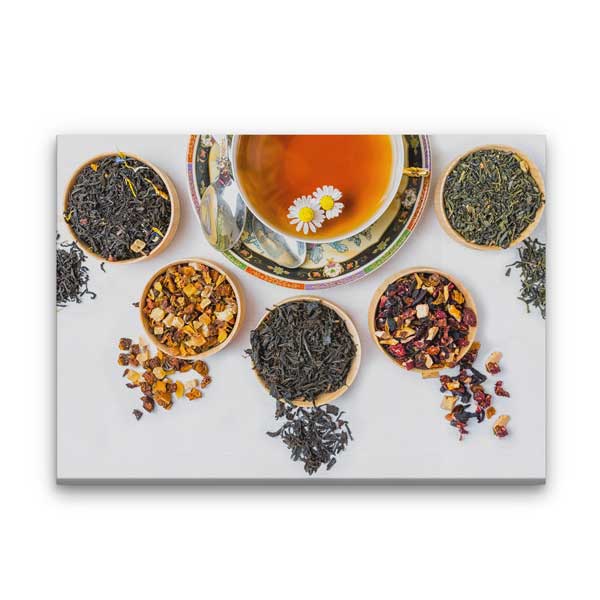 cafe-wall-art-decor-12216-05 Bitki Çayı ve Karışık Çay Çeşitleri Duvar Tablosu – 12216