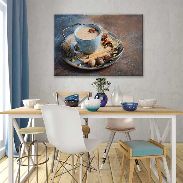 Baharatlı Chai Çayı ve Tarçınlı Sıcak İçecek Duvar Tablosu – 12217