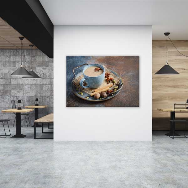 Baharatlı Chai Çayı ve Tarçınlı Sıcak İçecek Duvar Tablosu – 12217
