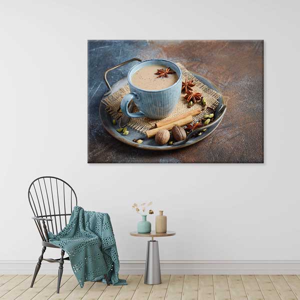 Baharatlı Chai Çayı ve Tarçınlı Sıcak İçecek Duvar Tablosu – 12217