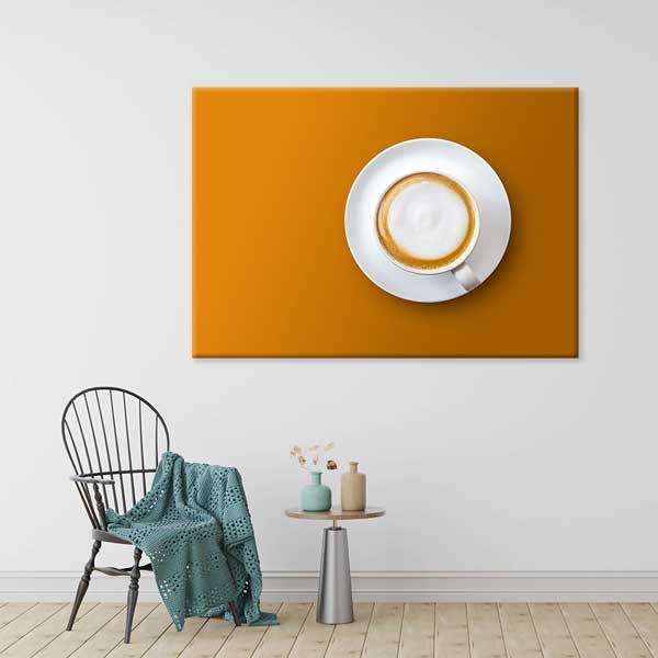 cafe-wall-art-decor-12219-03 Cappuccino Fincanı Minimalist Duvar Dekoru – 12219