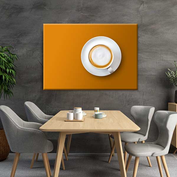 cafe-wall-art-decor-12219-04 Cappuccino Fincanı Minimalist Duvar Dekoru – 12219