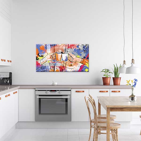 Soyut Kahve Kupası Modern Duvar Tablosu – 12262