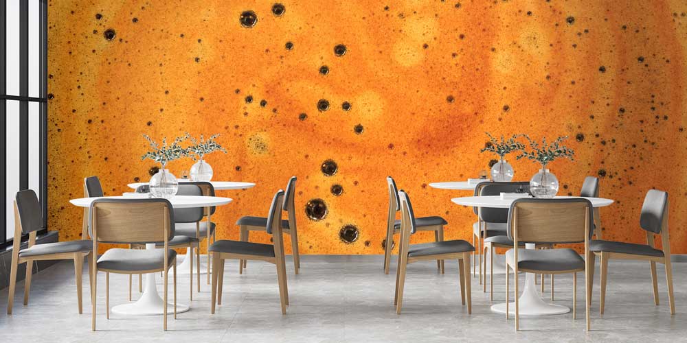 Kahve Köpüğü Desenli Duvar Kağıdı 12342