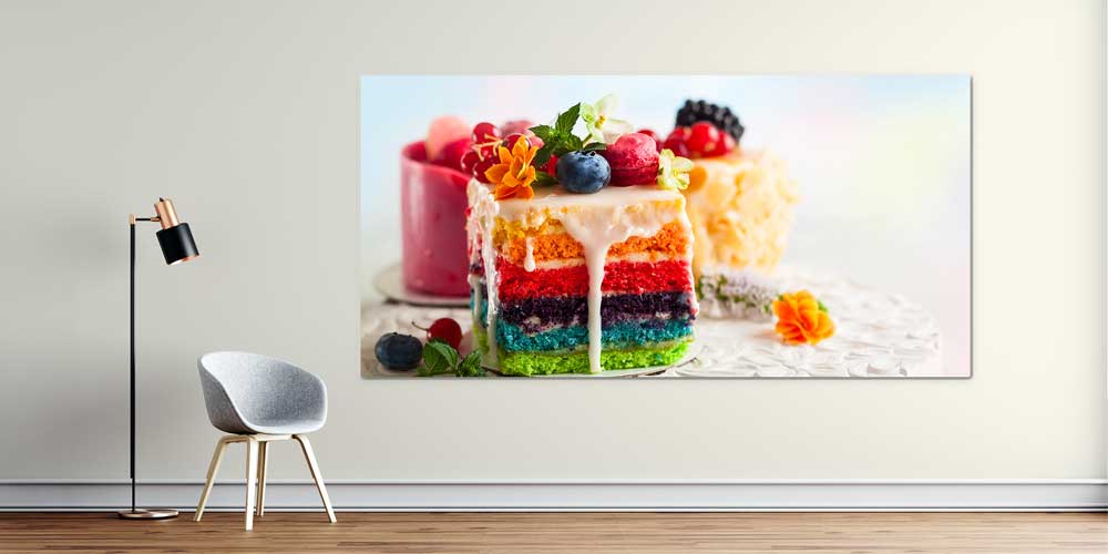 Renkli Pasta Büyük Ebat Duvar Dekoru – 12433