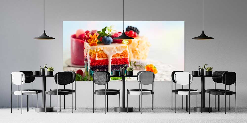 Renkli Pasta Büyük Ebat Duvar Dekoru – 12433