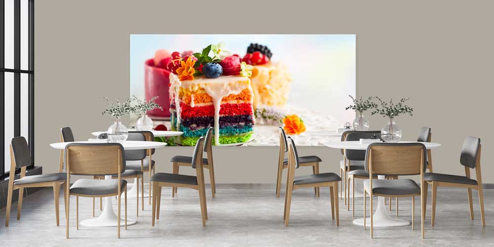 Renkli Pasta Büyük Ebat Duvar Dekoru – 12433