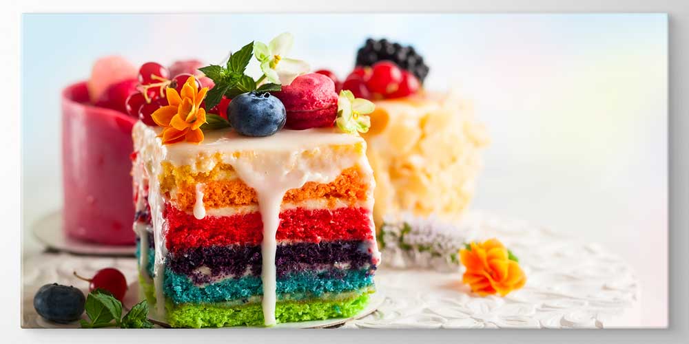 Renkli Pasta Büyük Ebat Duvar Dekoru – 12433