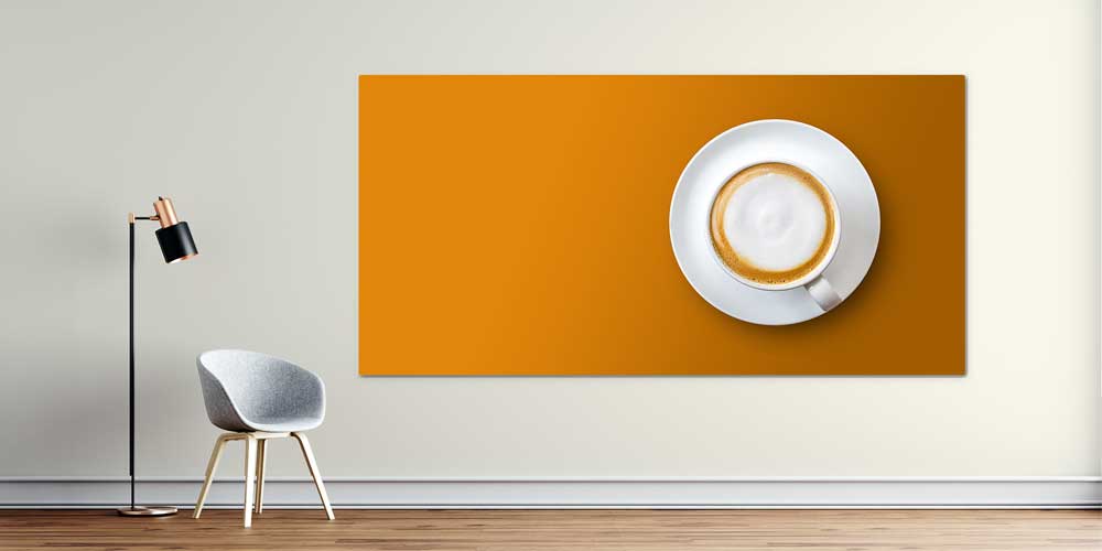 cafe-wall-art-decor-12439-00 Minimalist Cappuccino Tasarımlı Büyük Ebat Duvar Dekoru – 12439