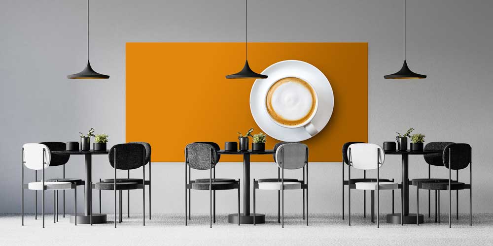 cafe-wall-art-decor-12439-01 Minimalist Cappuccino Tasarımlı Büyük Ebat Duvar Dekoru – 12439