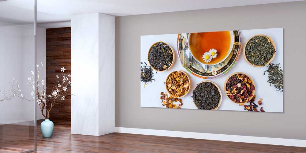 Bitki Çayı ve Karışımlar Tasarımlı Büyük Ebat Duvar Dekoru – 12450