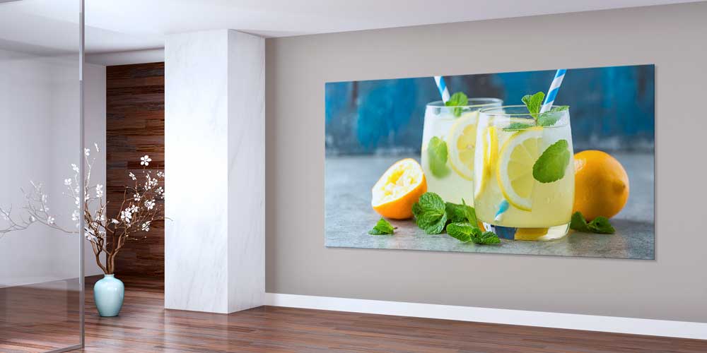 Limonata ve Nane Detaylı Büyük Ebat Duvar Dekoru – 12451