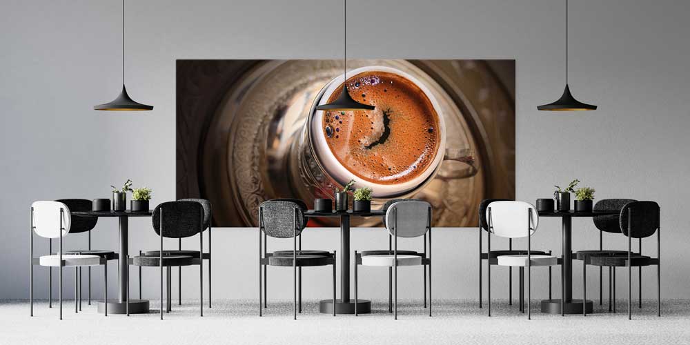 Geleneksel Türk Kahvesi Temalı Büyük Ebat Duvar Dekoru – 12459